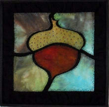 Load image into Gallery viewer, Abstract artwork with a stylized vase on a multicolored background