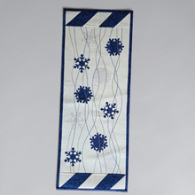 Load image into Gallery viewer, Decorative panel with blue floral patterns on a white background