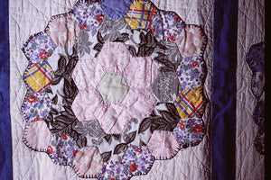 Old worn quilt