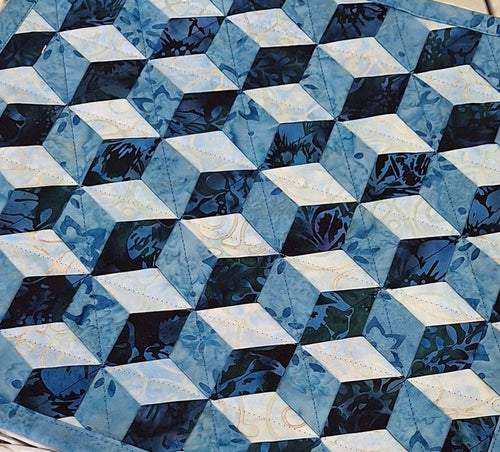 Triaxial designed quilt