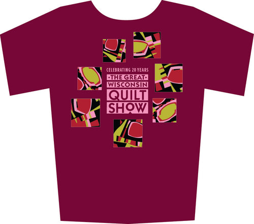Celebrating 20 Years the Great WI Quilt Show t-shirt