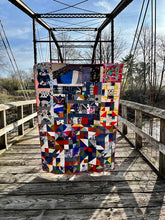 Load image into Gallery viewer, Improv quilt done my Maday
