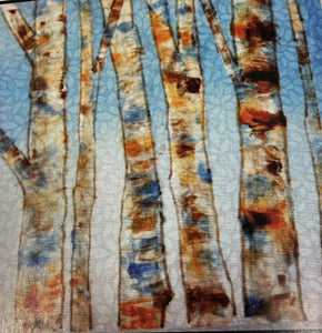 Birch Forest with Tsukineko Inks